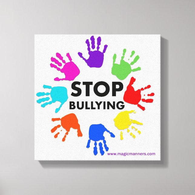 Stop Bullying Canvas Art (Front)