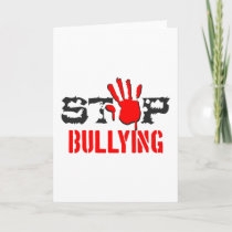 Stop Bullying Card