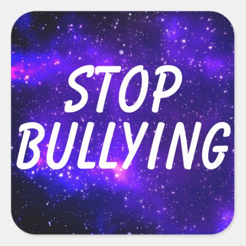 Stop Bullying Cool Galaxy Stickers