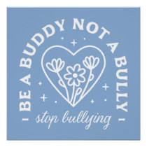 Stop bullying cute retro quotes poster