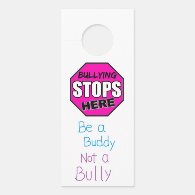 Stop Bullying Door Hanger (Front)