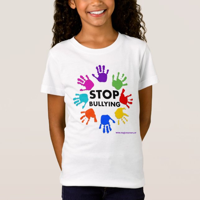 Stop Bullying Girls T Shirt (Front)