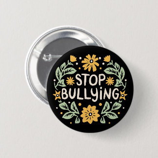Stop bullying harassment prevention awareness button