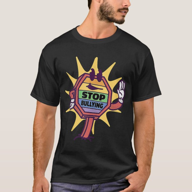 Stop Bullying No Teasing Fight Against Mobbing Ant T-Shirt (Front)