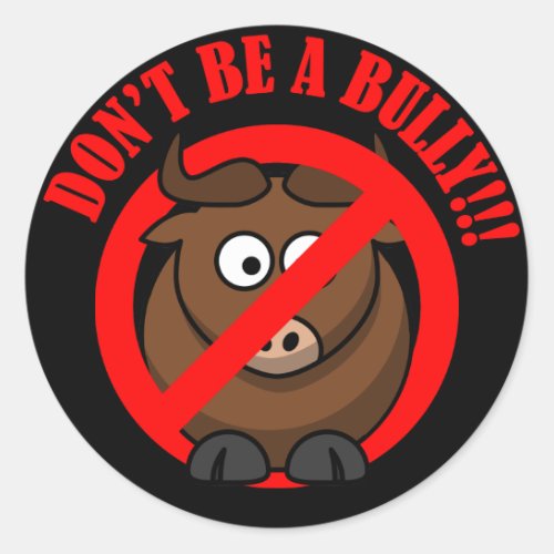 Stop Bullying Now Dont Bully Bullying Prevention Classic Round Sticker