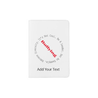 Stop Bullying-Outline by Shirley Taylor Passport Holder