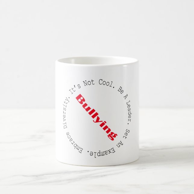 Stop Bullying-Outline Coffee Mug (Center)
