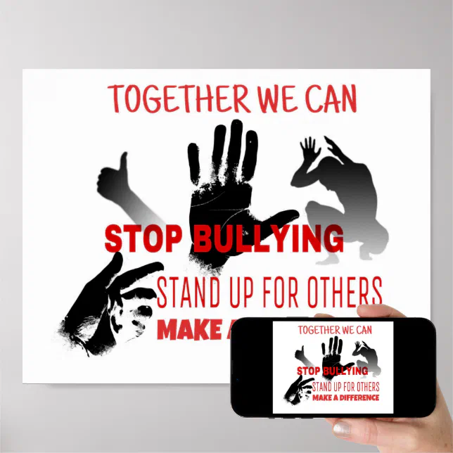 Stop Bullying Poster | Zazzle