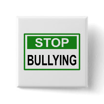Stop Bullying Sign green Button