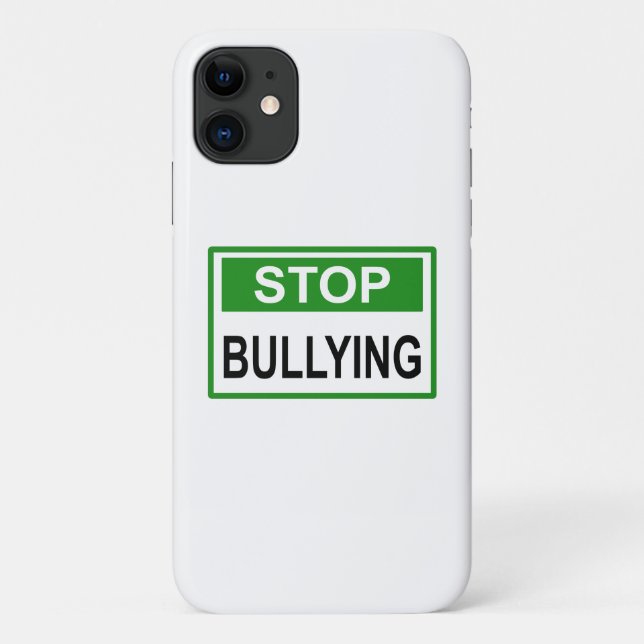 Stop Bullying Sign green Case-Mate iPhone Case (Back)