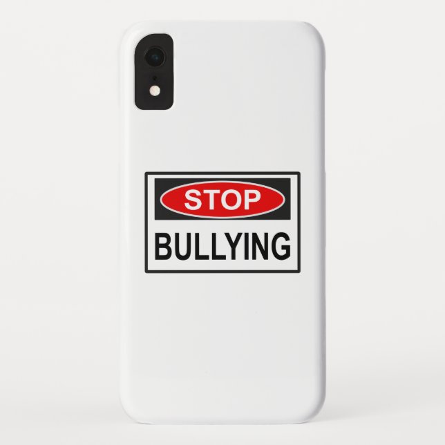 Stop Bullying Sign red Case-Mate iPhone Case (Back)