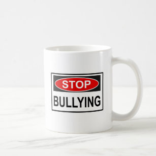 Stop Bullying Sign red Coffee Mug