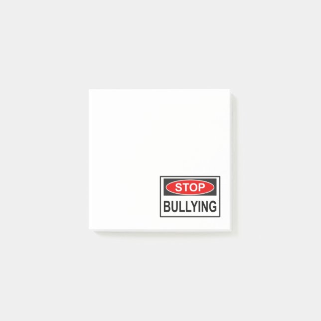 Stop Bullying Sign red Post-it Notes (Front)