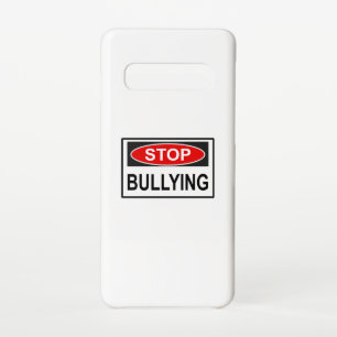 Stop Bullying Sign red Samsung Galaxy S10 Case