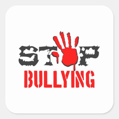 Stop Bullying Square Sticker