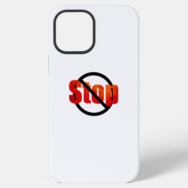Stop Case-Mate iPhone Case (Back)