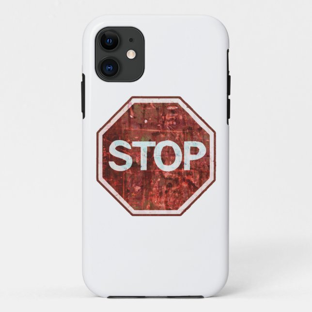 Stop Case-Mate iPhone Case (Back)