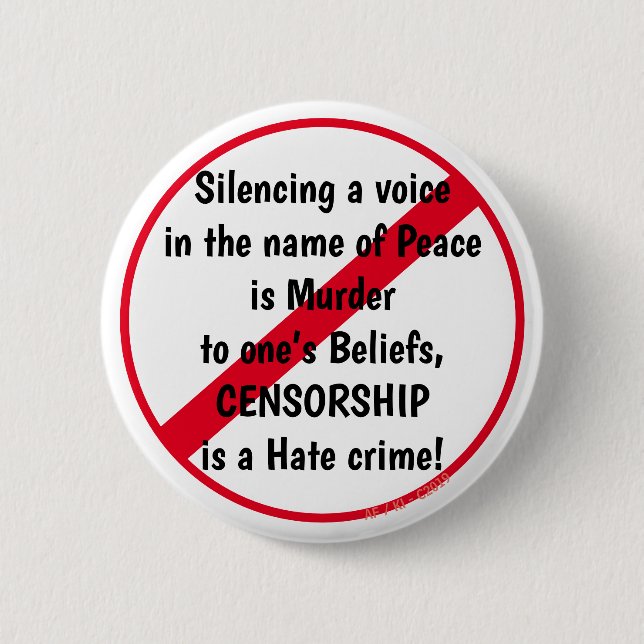 Stop Censorship Button (Front)
