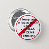 Stop Censorship Button (Front & Back)