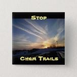 Stop Chem Trails, Anti Chem Trail Button at Zazzle