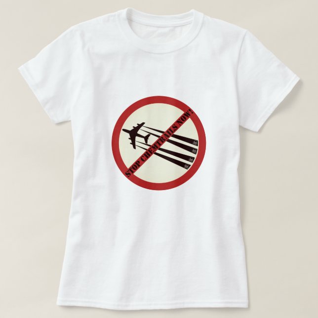Stop Chemtrails T-Shirt (Design Front)