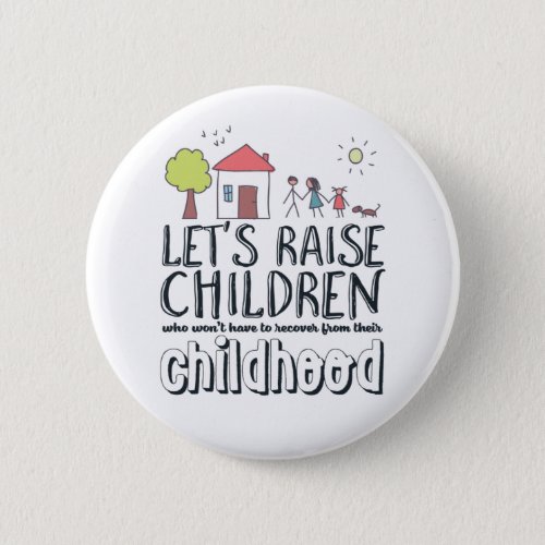 Stop Child Abuse Awareness Hope and Love Campaign Button