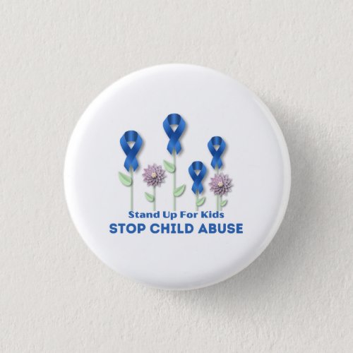 Stop Child Abuse  Button