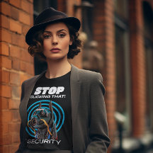 Stop Clicking That! IT Security Funny T-Shirt