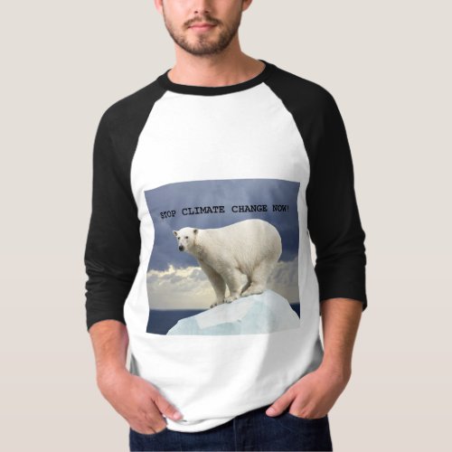 STOP CLIMATE CHANGE Polar Bear T_Shirt