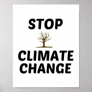 STOP CLIMATE CHANGE POSTER