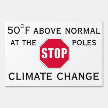 Stop Climate Change Sign