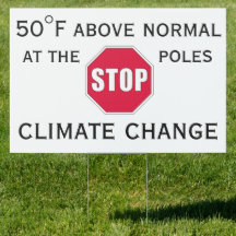 Stop Climate Change Sign