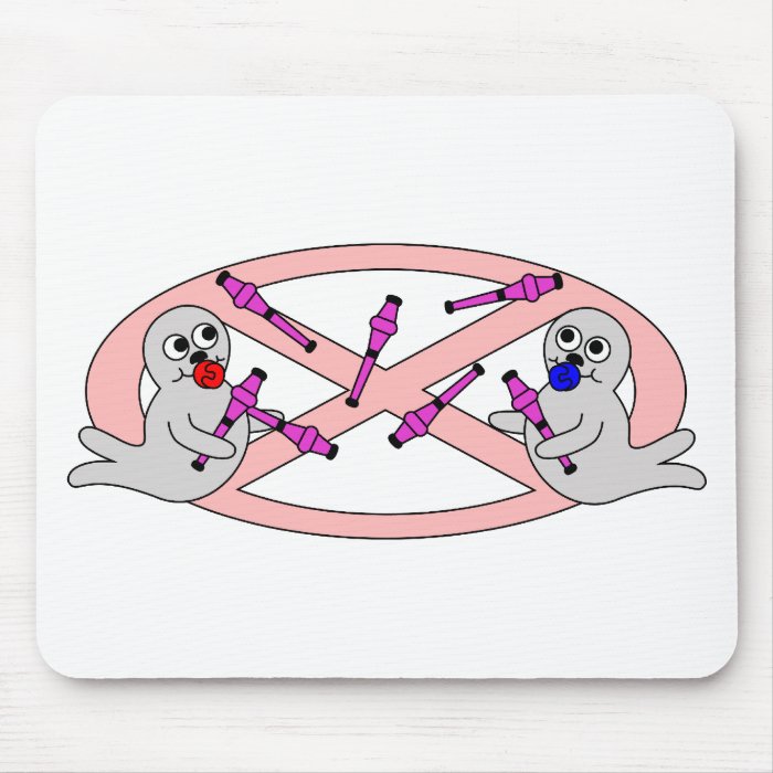 Stop Clubbing Baby Seals Mouse Pads