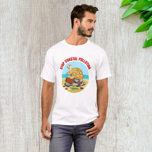 Stop Coastal Pollution Sea Turtle Environmental T-Shirt