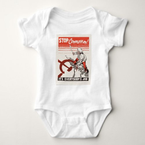 Stop Communism Propaganda Apparel Baby Bodysuit