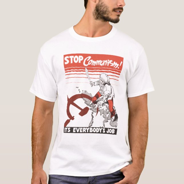 Stop Communism! Vintage T-Shirt (Front)