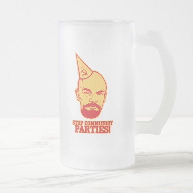 Stop Communist Parties Beer Mug (Right)