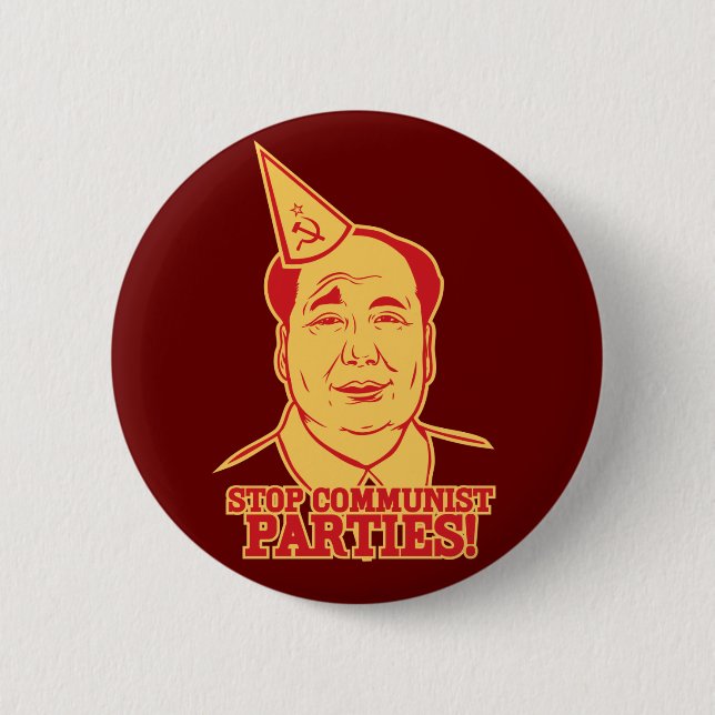 Stop Communist Parties Button (Front)