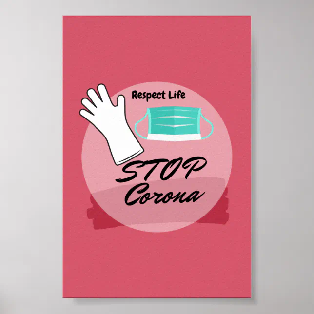 Stop Corona Virus Poster | Zazzle