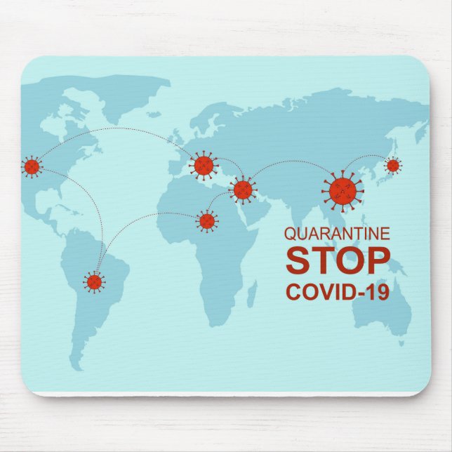 stop covid19 Mousepad (Front)