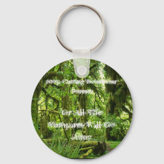 Stop Cutting Down Our Forests... Keychain