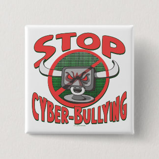 Stop Cyber-Bullying Anti Cyberbully Gear Pinback Button