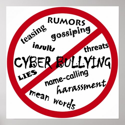 Stop Cyber Bullying Poster