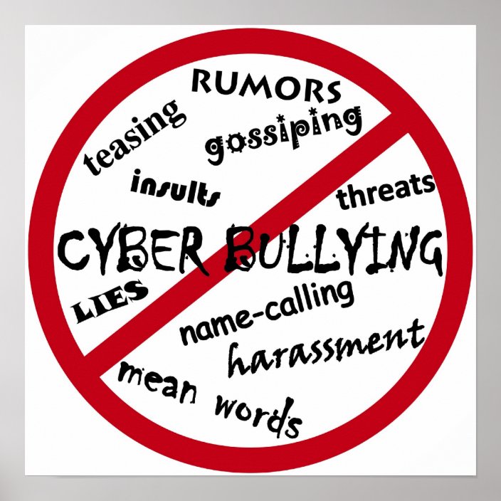 Stop Cyber Bullying Poster Making Stop cyber bullying by cb