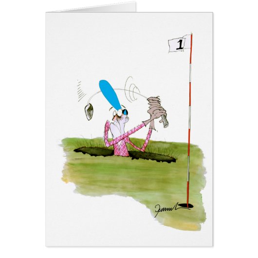 stop digging - golf, tony fernandes cards (Front)