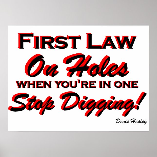 Stop Digging! Poster (Front)