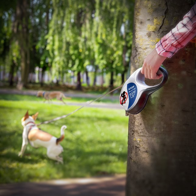 Stop  Do Not Pet Working Service Dog  Retractable Pet Leash (Stop Do Not Pet Working Service Dog Retractable Pet Leash very good to let others know not to pet. )