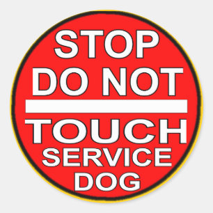 Stop - Do Not Touch Classic Round Sticker