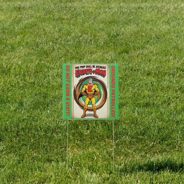 STOP DOG POOP IN YOUR YARD WITH THIS SIGN !!!!!! (Insitu)