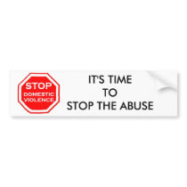 Stop Domestic Violence Bumper Sticker